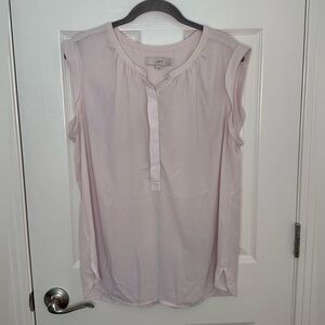 LOFT Light Pink Sleeveless Blouse – Size L